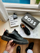 TÊNIS HUGO BOSS TR – Couro Preto