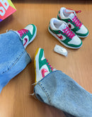TÊNIS NIKE DUNK LOW SB - Verde e Rosa