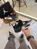 Tênis Nike Air Jordan 4 Retrô - Preto e Cinza