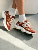 Tênis New Balance 9060 (Prime Couro) - Terracota