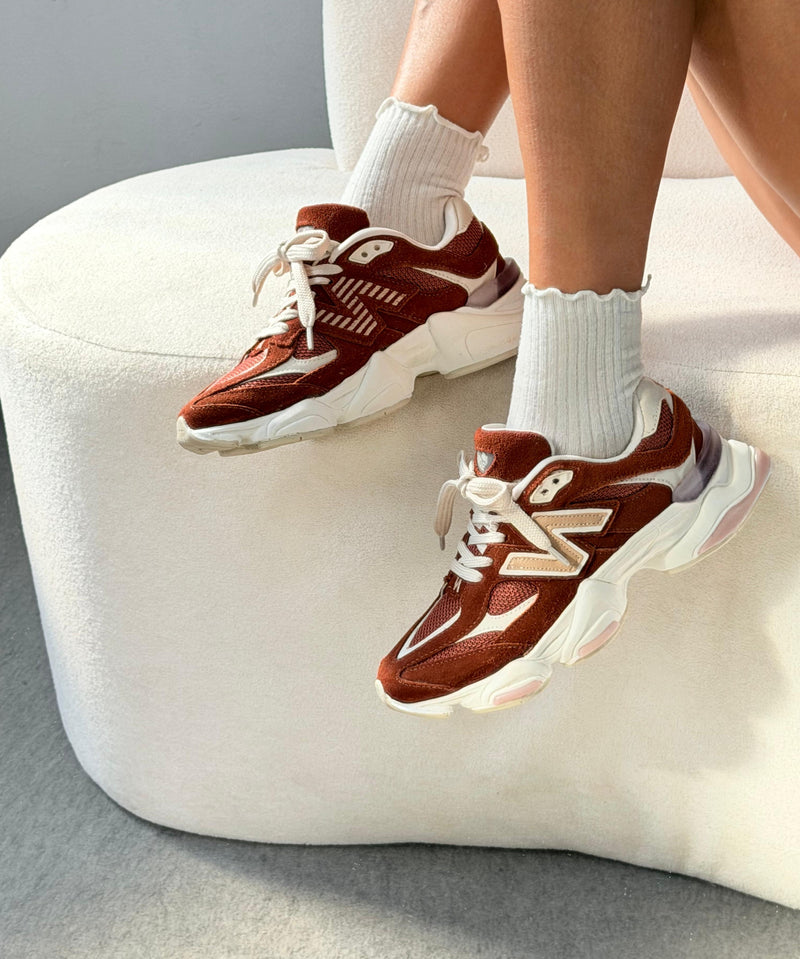 Tênis New Balance 9060 (Prime Couro) - Terracota