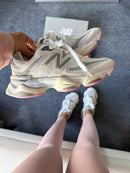 Tênis New Balance 9060 (Prime Couro) - Branco Rose
