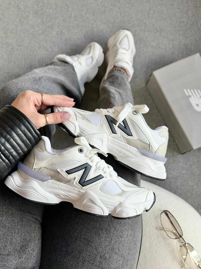 Tênis New Balance 9060 (1:1 Sintético) - Branco Floater