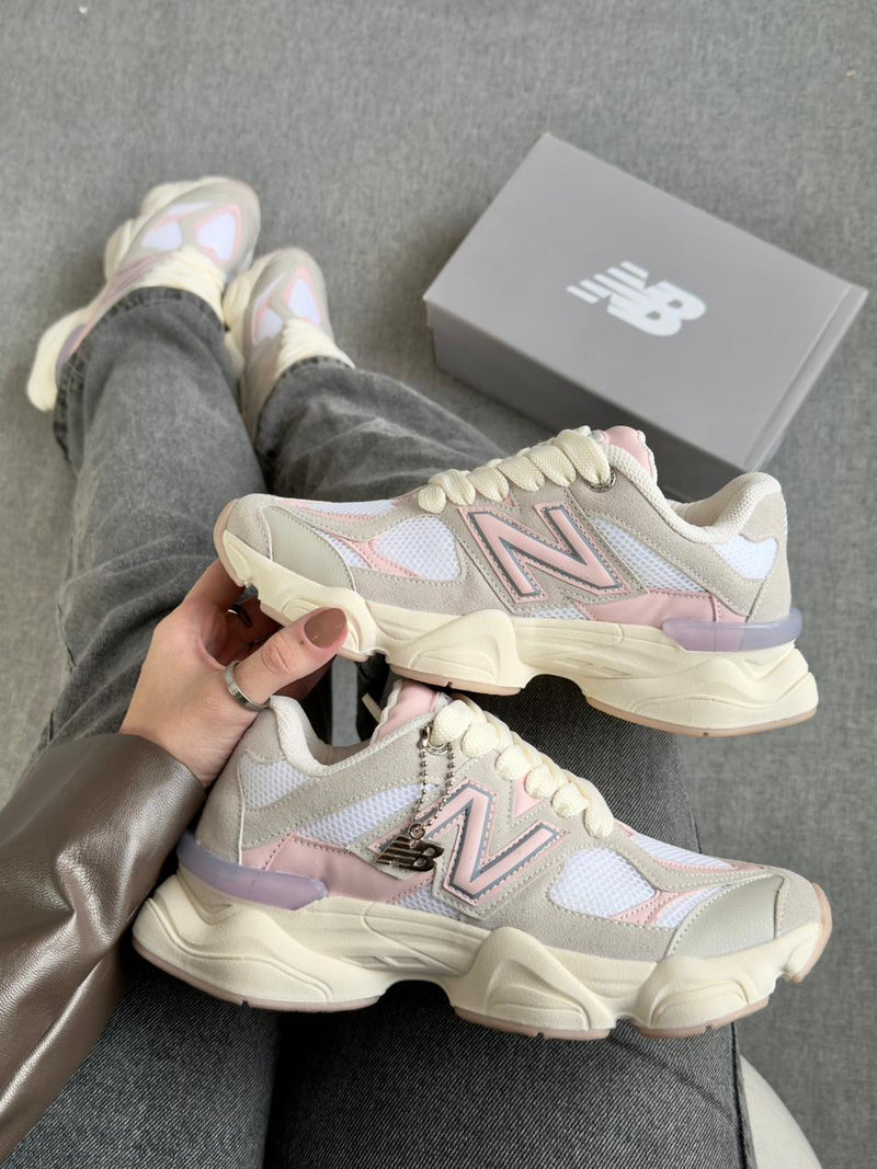 Tênis New Balance 9060 (1:1 Sintético) - Cinza Nude