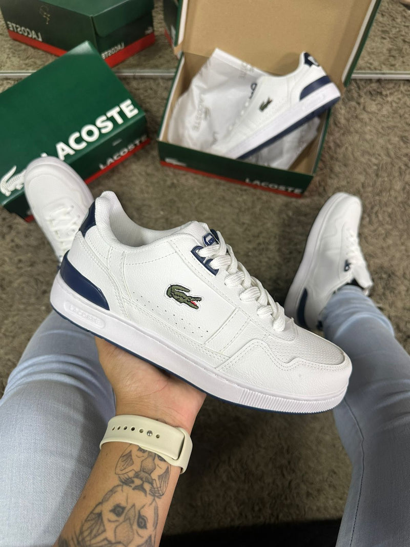 Tênis Lacoste T-Clip - Branco & Azul