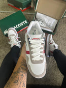 Tênis Lacoste T-Clip - Off White / Vermelho