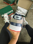 Tênis Lacoste T-Clip - Off White / Vermelho